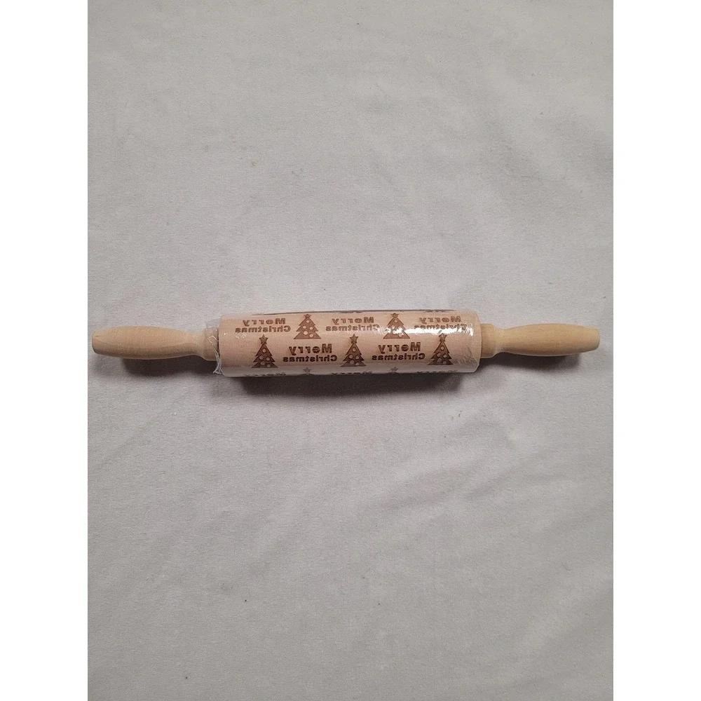 New Wooden Rolling Pin Dough Roller Kitchen‎ Baking Tree Design Youth